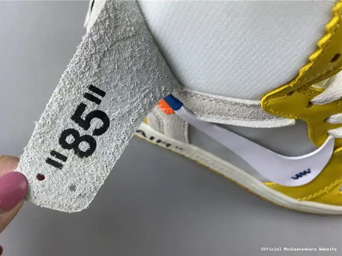 Official Maikesneakers Jordan AQ0818-149 Yellow-Cone NRG Dark Air x White 1 Off-White Powder 0607